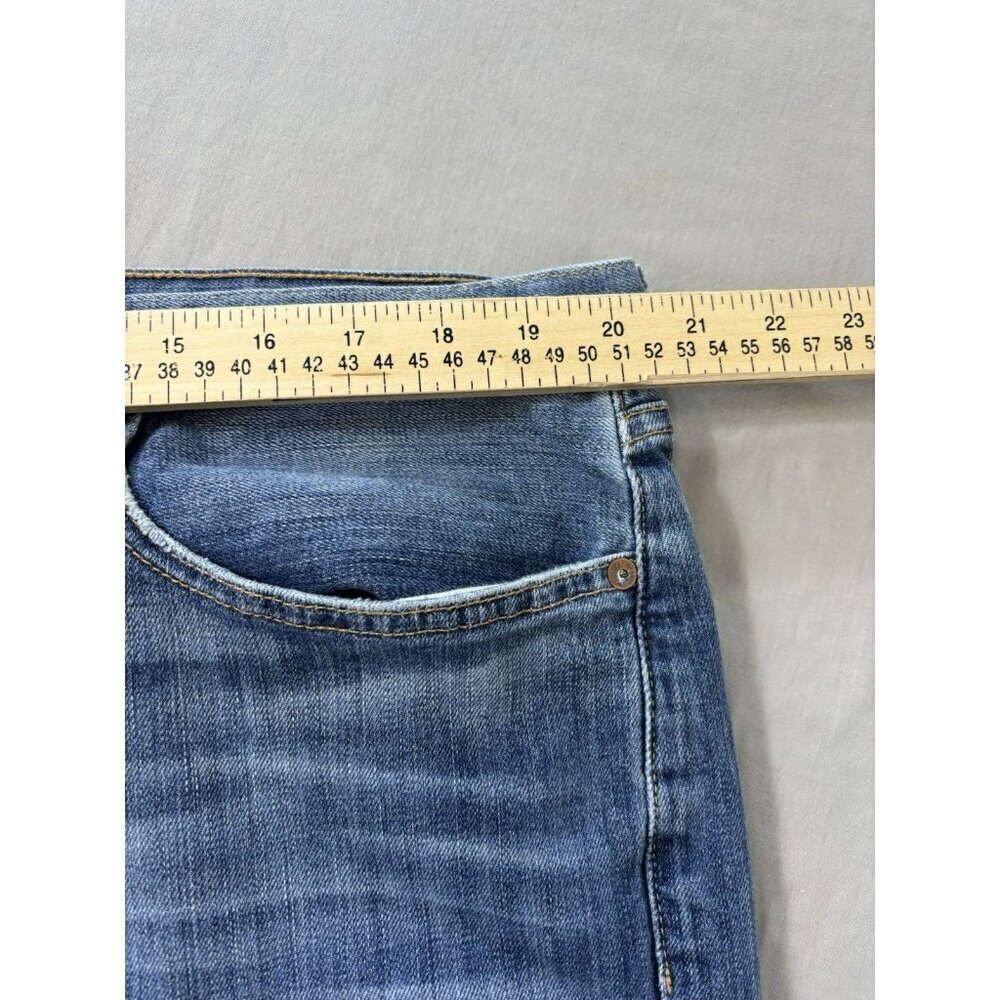 Lucky Brand 121 Slim Straight Jeans Men's 42x32 Blue Medium Wash Comfort - Picture 4 of 11